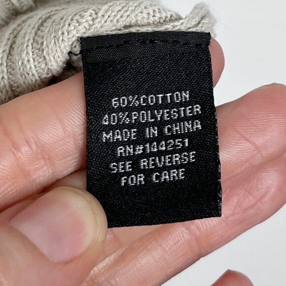 Moon & Madison Women's Knit Tank Top S Beige Button Front Sleeveless Scoop Neck - Picture 6 of 7